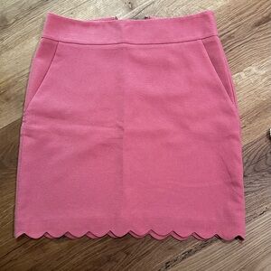 Ann Taylor Scalloped Mini Pencil Skirt